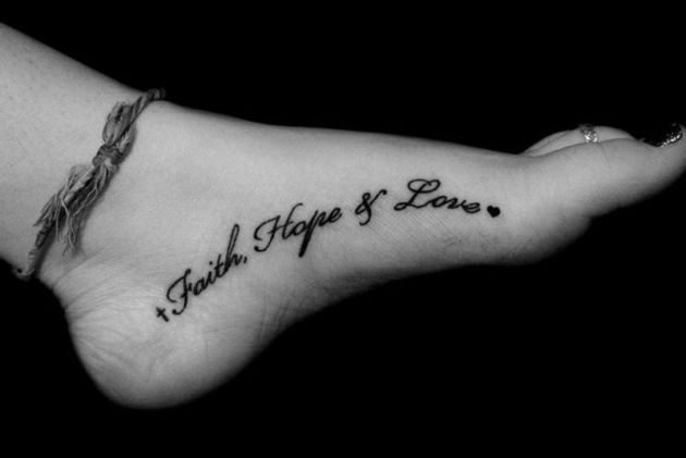 Frase: Faith - Hope - Love