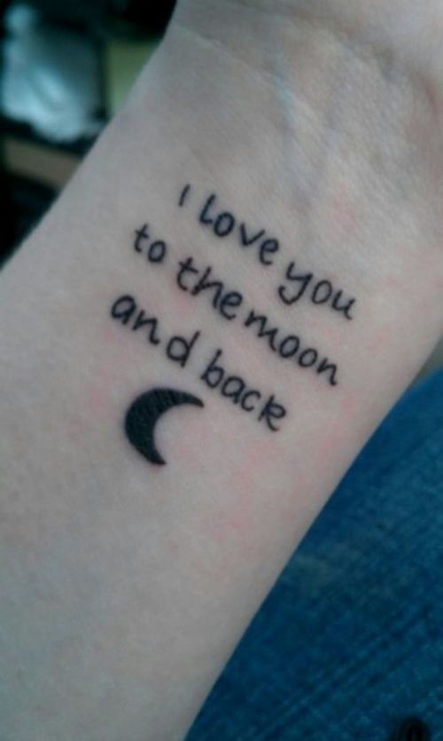 Frase: I love you to the moon and back