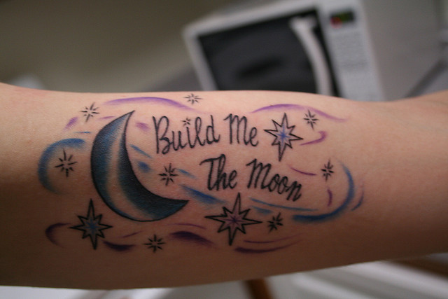 Frase: Build me the moon, Luna y Estrellas