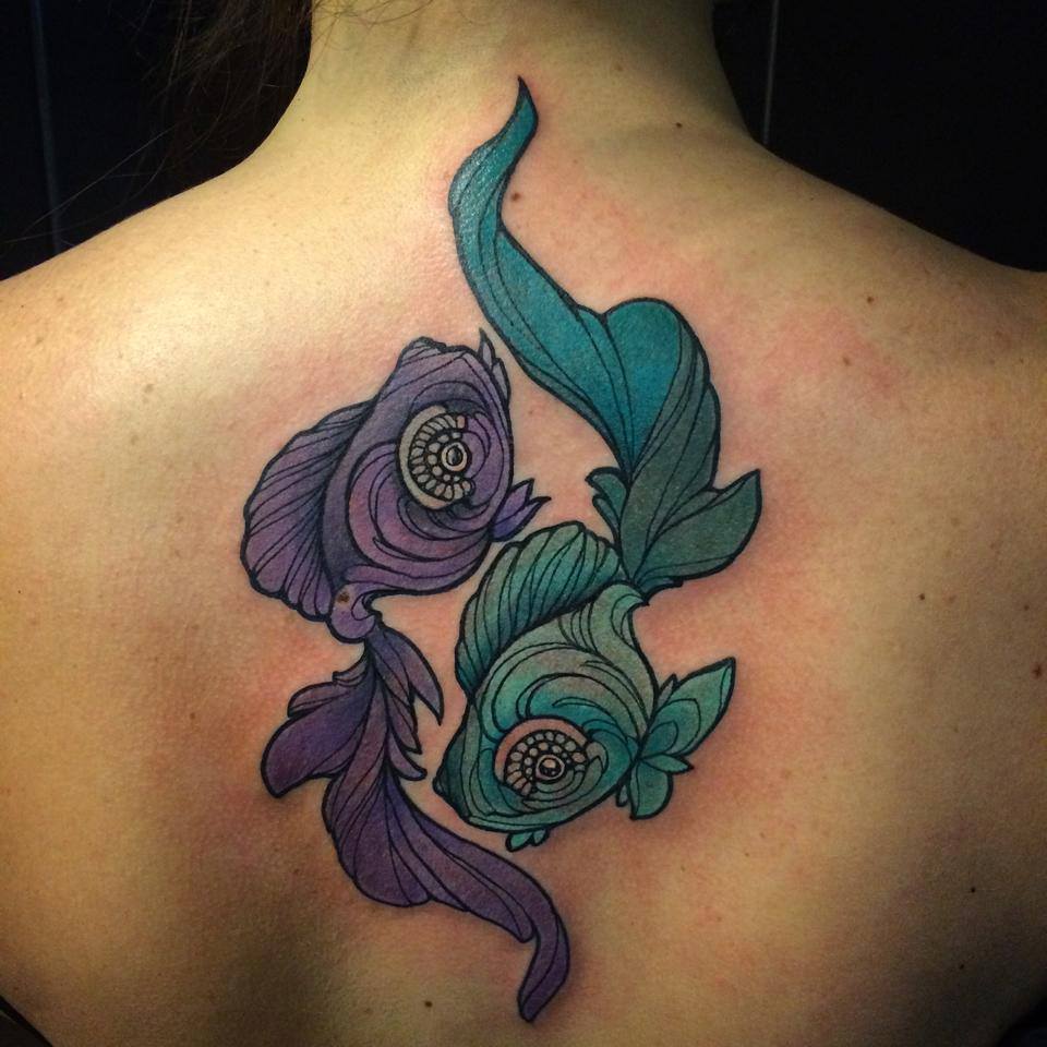 Peces Ying-Yang by Miss Juliet