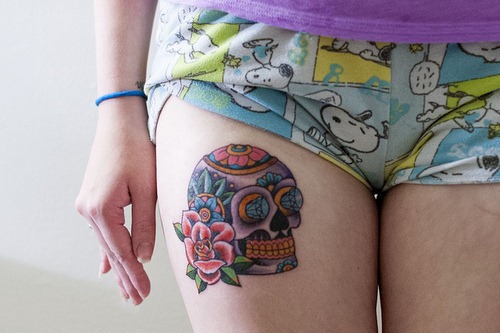 Calavera con Ojos de Diamantes