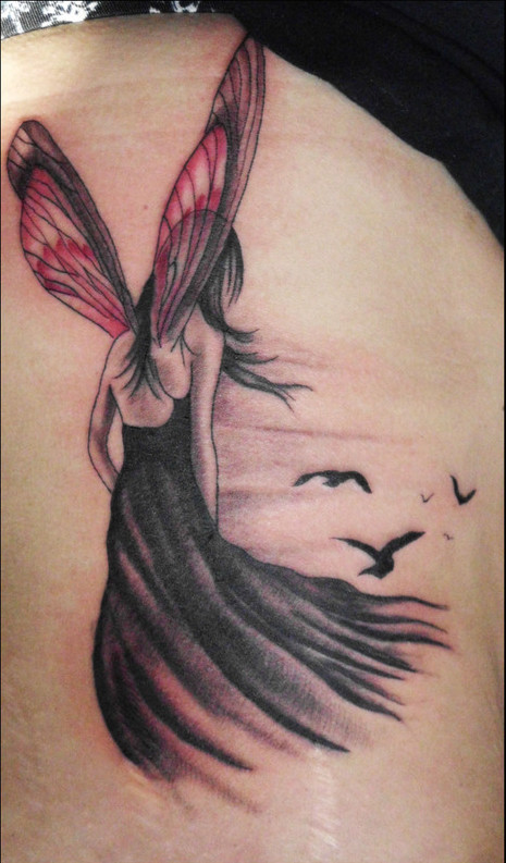 Hada y Aves volando