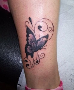 Mariposa y Firuletes en Tobillo