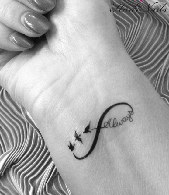 Signo Infinito, Aves y Frase: Always