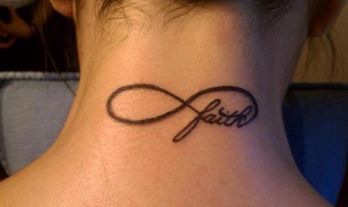 Signo Infinito & Frase: Faith