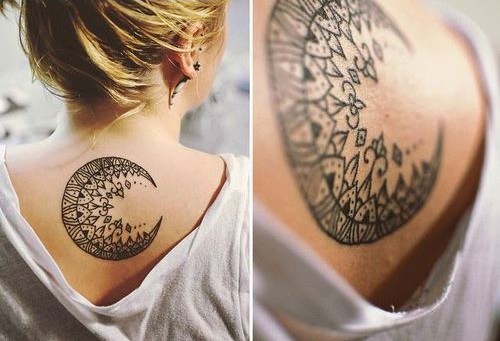 Luna estilo Mandala