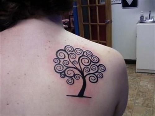 Árbol ramas de espiral