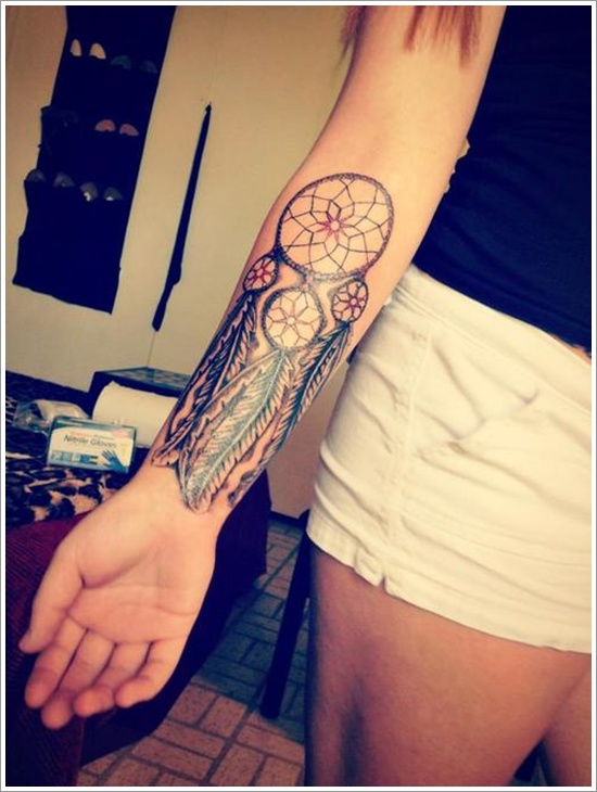 AtrapaSueños en el antebrazo