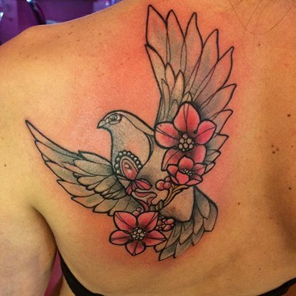 Ave con Flores by Miss Juliet