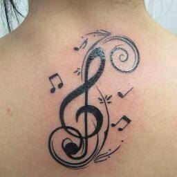 Clave de Sol con Notas Musicales