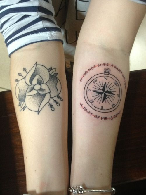 Flor, Brújula y Frase