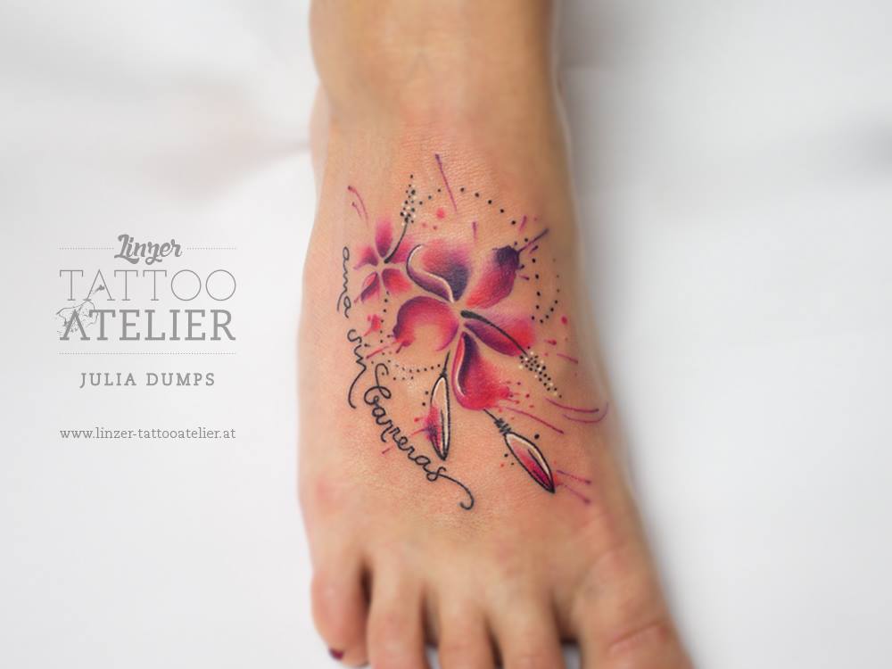 Flores & Frase: Ama sin carreras by Julia Dumps