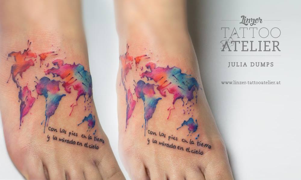 Mapa del Mundo y Frase by Julia Dumps