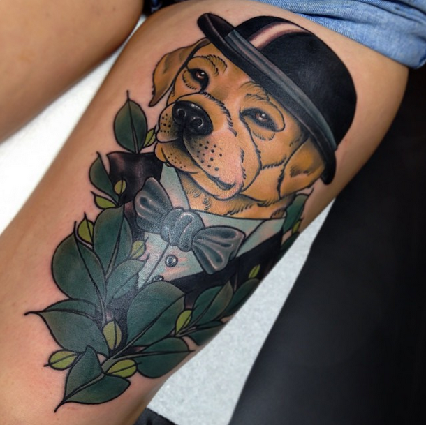 Perro en traje by Cree MCCahill