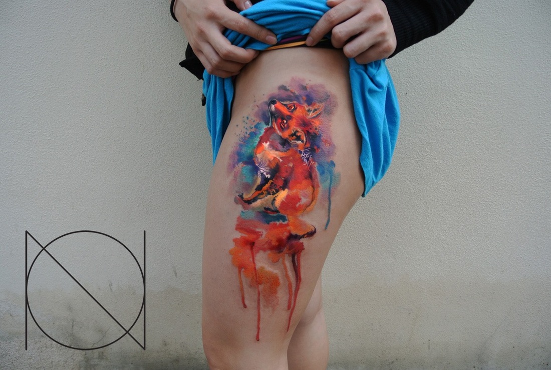 Zorro En Acuarelas By Ondrash Tattoo Tatuajes Para Mujeres
