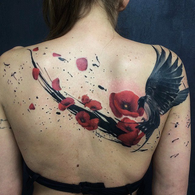 Ave y Amapolas by Ivan Trapiani