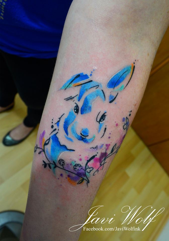 conejo en acuarelas by javi wolf tatuajes para conejo en acuarelas by javi wolf tatuajes para