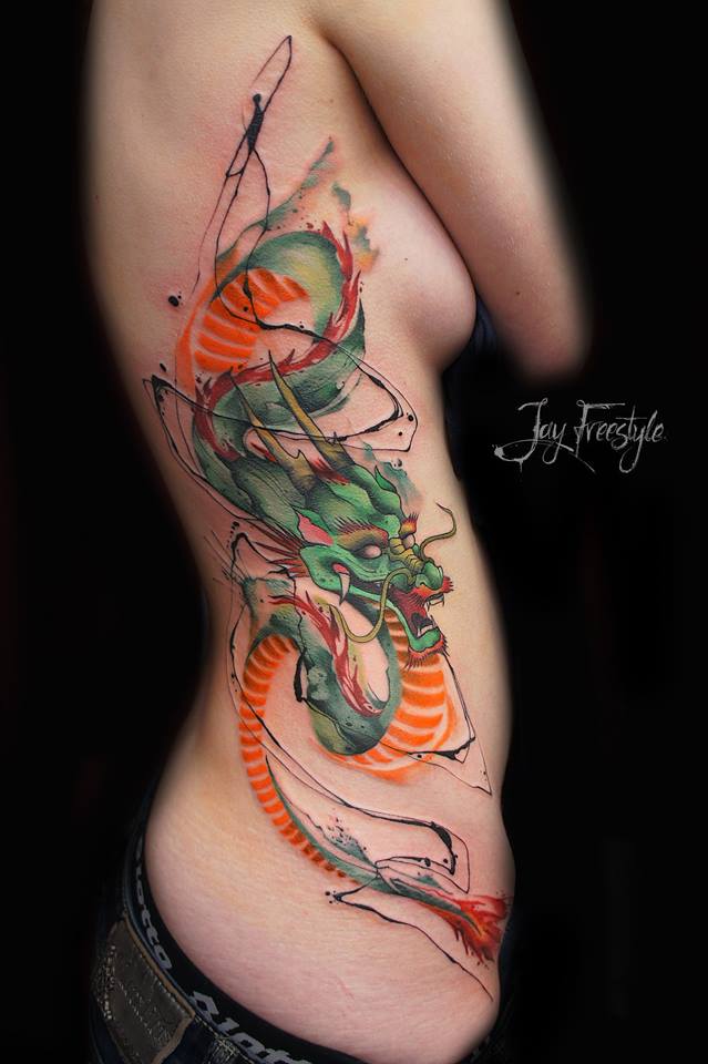 Dragón en Acuarelas by Jay Freestyle