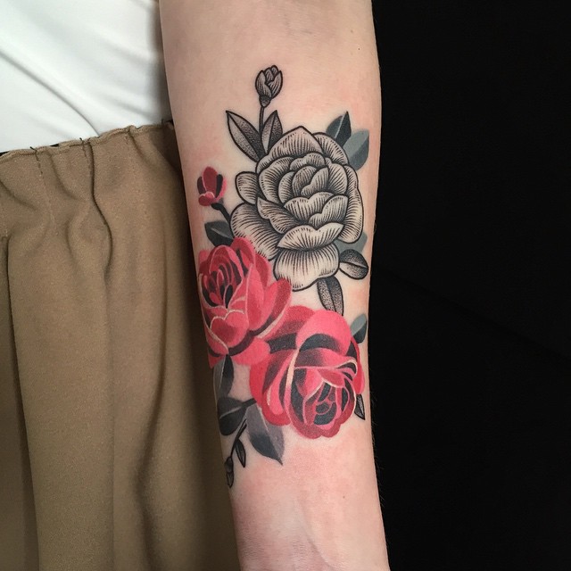Flores by Sasha Unisex y Sashatattooing