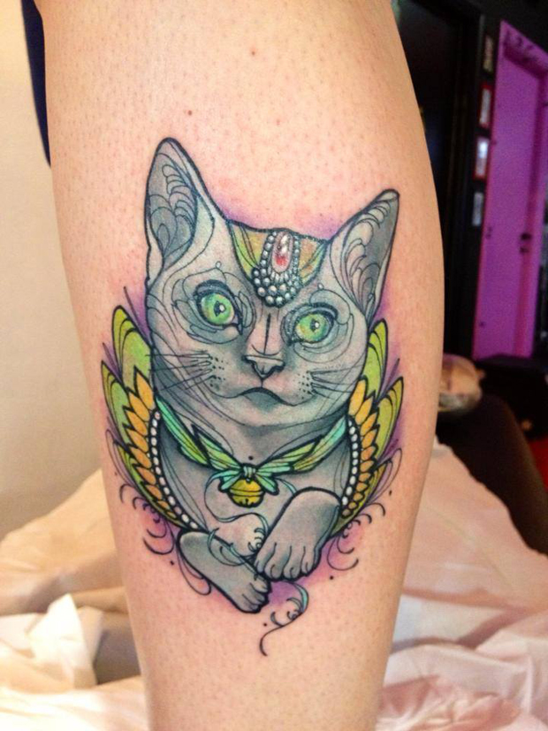 Gato con cascabel by Miss Juliet