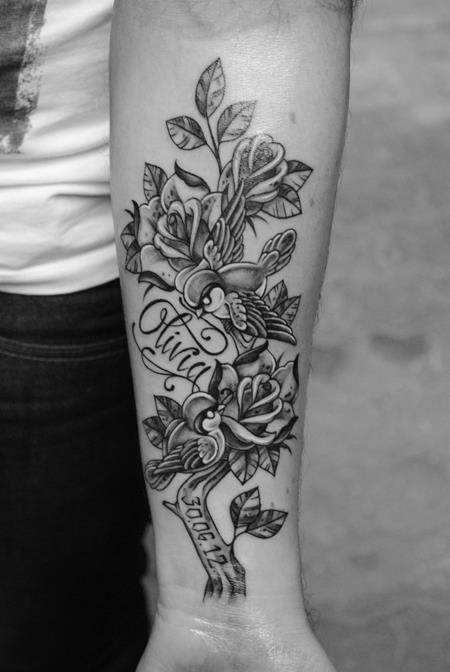 Nombre, Flores, Aves y Fecha
