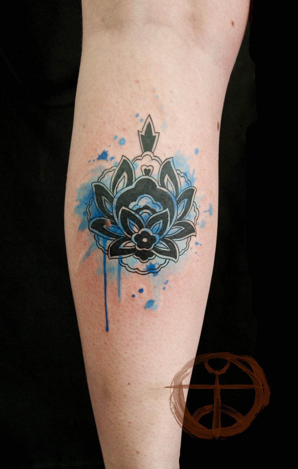 Flor de Loto en Acuarelas by koray karagozler