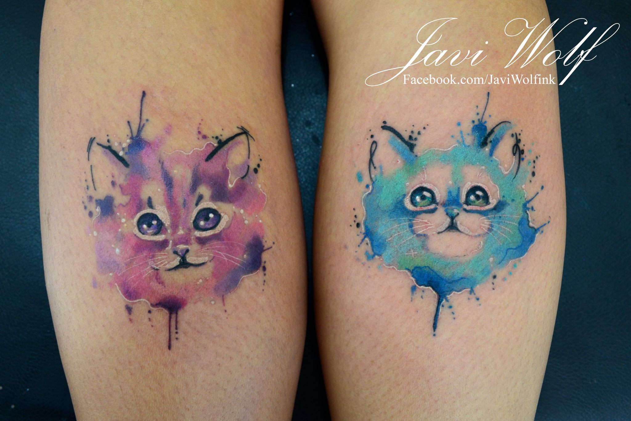 Gatitos en Acuarelas by Javi Wolf