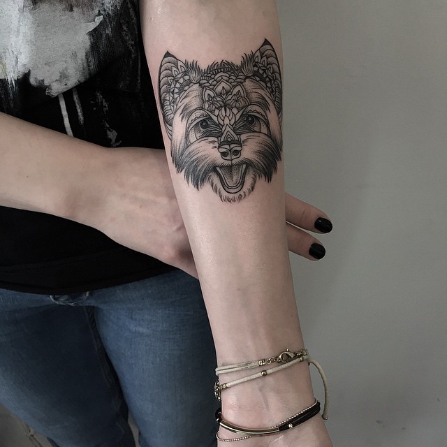 Perro by Sashatattooing