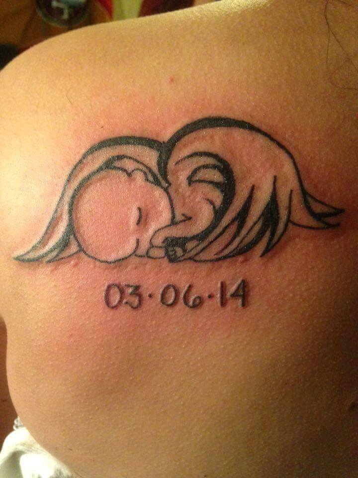 Tatuaje De Bebe Angelito